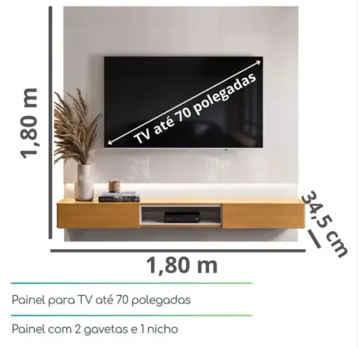 Painel freijó/off white 