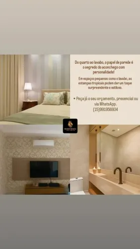 (INSTALADOR) Papel de parede, Adesivos, Cortinas e Persianas.