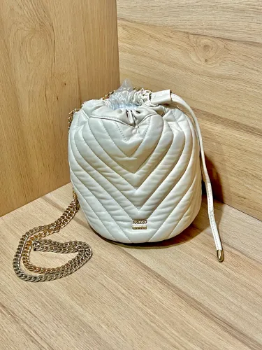 Bolsa Arezzo Sacola Transversal - Couro - Bege