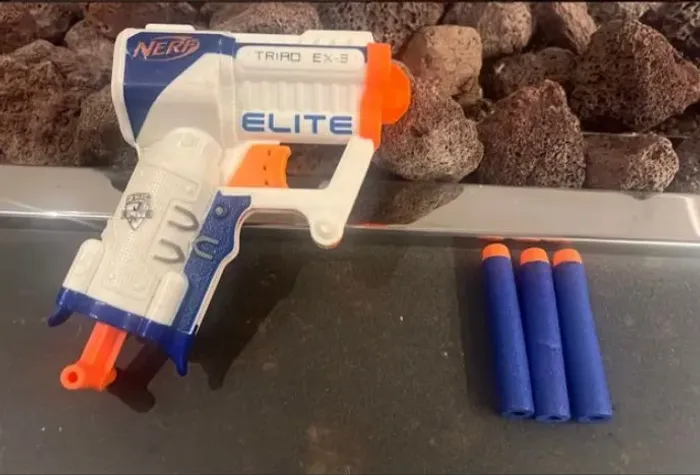 nerf elite triad ex-3 hasbro 4 peças
