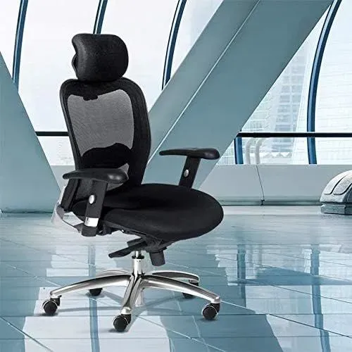 Cadeira de Escritório New Ergon Ergonômica com Rodas e Encosto de Cabeça
