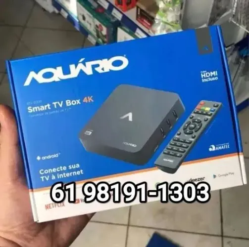 TV Box Smart 4K Aquário - entrega imediata