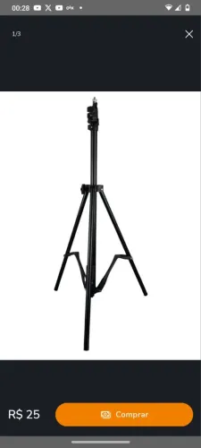 Tripé para Celular e Câmeras Leves. Alumínio