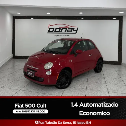 FIAT 500 CULT 1.4 8v EVO FLEX CÂMBIO AUTOMATIZADO 