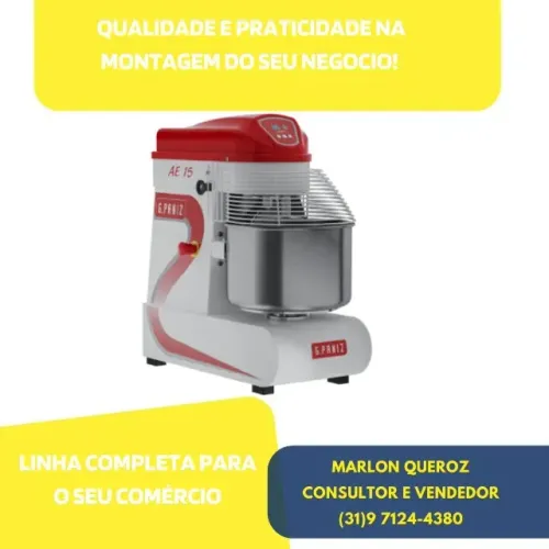 Amassadeira Espiral G.Paniz 15KG Nova
