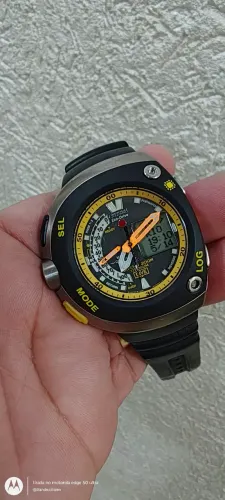 Relógio Citizen Aqualand ecodrive meia lua Titanium tudo ok on 