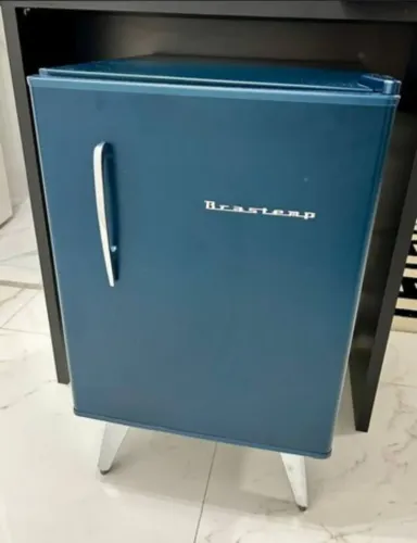Frigobar Brastemp Retrô Midnight BLUE 127v