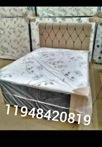 Promoção camas box casal com colchão novas pronta entrega