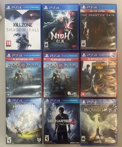 LOTE COM 9 JOGOS - PS4