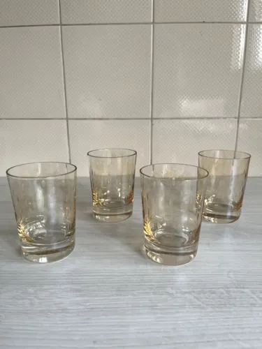 4 copos de cristal
