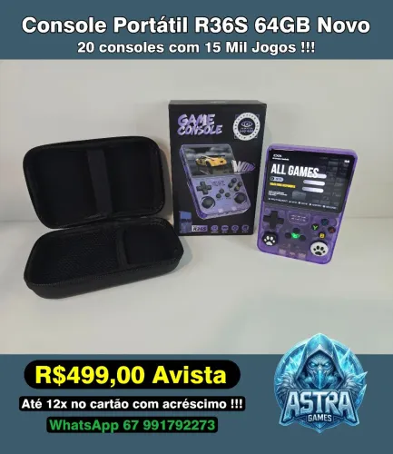 Console Portátil R36S Novo - Astra Games