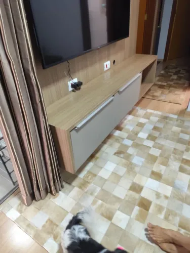 Home ou balcão suspenso com duas gavetas 100% MDF