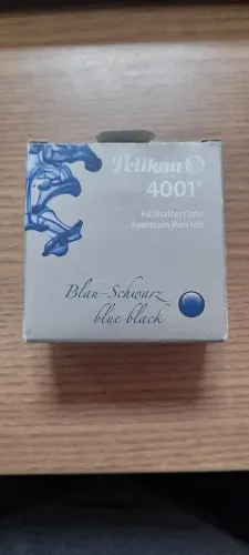 Tinta para Caneta Tinteiro Pelikan 4001 - Blue Black (Azul Preto)