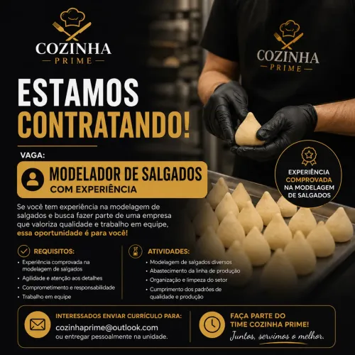 Modelador(a) de Salgados