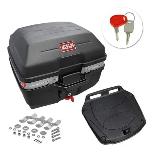 Baú Bauleto Moto Givi Monolock C/base E Kit De Parafusos 27l
