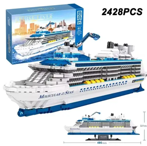 BLOCOS DE MONTAR NAVIO CRUISE LINER 2428 PÇS 49CM CAIXA ORIGINAL MARCA ZHE GAO TIPO LEGO