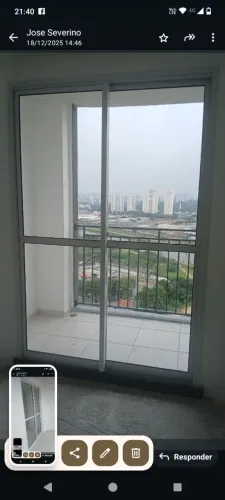 Porta de vidro 2 folhas.