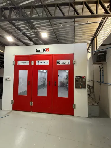 Cabine de pintura automotiva STK pressão positiva queimador a diesel 