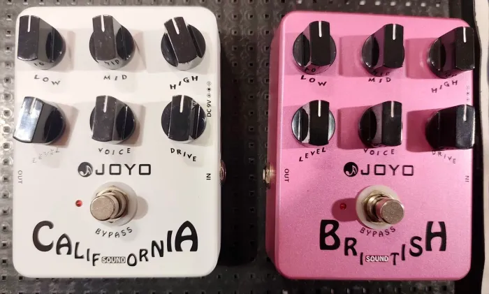 Pedais Joyo California Sound e British Sound