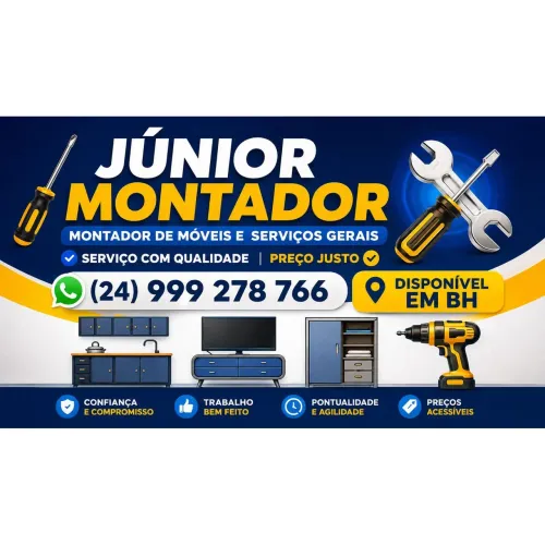 Montador de móveis e serviços gerais 