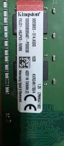 Memória RAM Kingston 4GB DDR4 2400Mhz