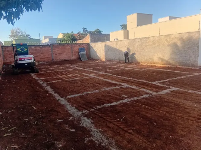Escavação vigas baldrame