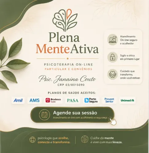 Psicoterapia Online (Trabalho, Finanças, Suporte Emocional)