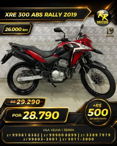 Moto Honda XRE 300 ABS RALLY 2019