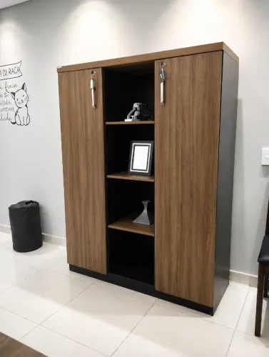 Armário Credenza Premium - Marrom Tabaco - Sofisticação e Organização