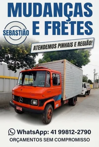 Trabalho com fretes e mudança, Pinhais e região caminhão baú *