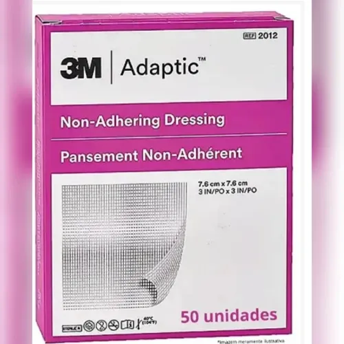 Curativo Adaptic 3M 7.6 cm X 7.6 cm 