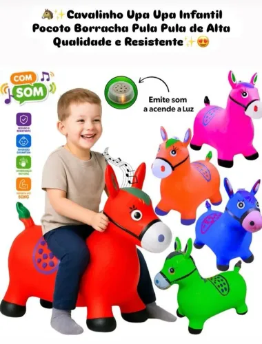 Cavalo upa upa luminoso e musical!!