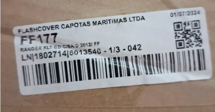 CAPOTA FLASHCOVER RANGER XLT CD C/SA D 2012/FF