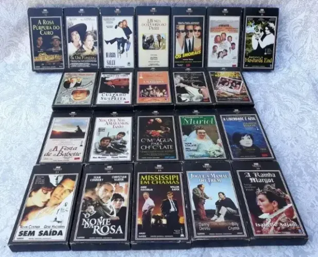 Coleção Videoteca Caras Vhs 60 Filmes sem uso