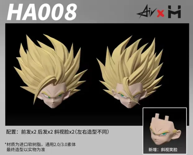 Gohan head 008 CREATION para Sh Figuarts Bandai
