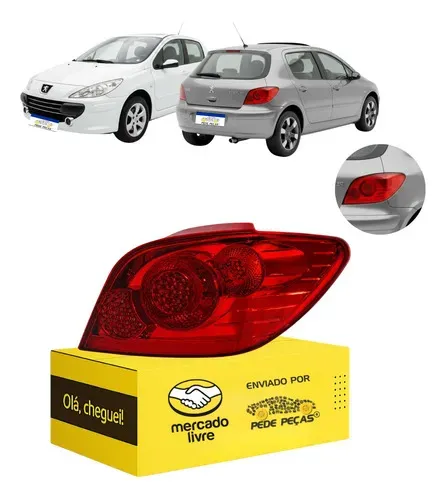 Sinaleira Traseira Peugeot 307 Hatch 2007 08 09 10 A 2012 Ld Direito/passageiro