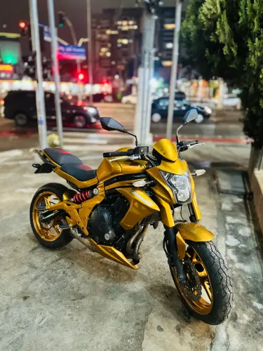 KAWASAKI ER6-N DOURADA ÚNICA EM SP