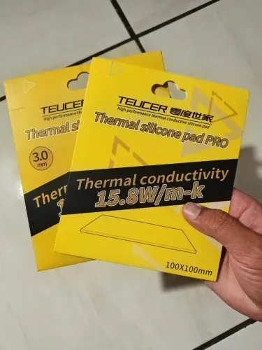 Kit 2 Thermal Pad Teucer Pro 15.8w/mk 10x10cm 2.5mm e 3.0mm - NOVO LACRADO