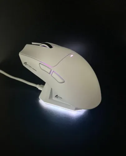 Mouse Gamer Attack Shark X11 Branco - Novo (Tri-Mode + Dock)