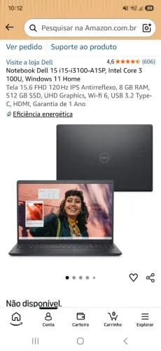 NOTEBOOK DELL 15 INSPIRON