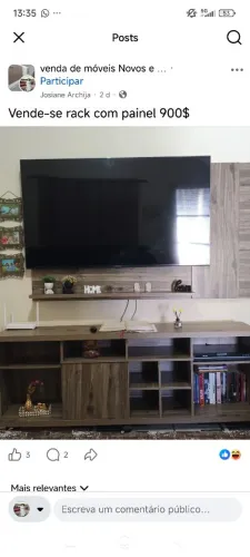 Rack com painel usado bem conservado 900$