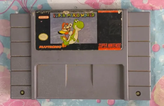 Cartucho Original Mário World - Super Nintendo (SALVANDO)