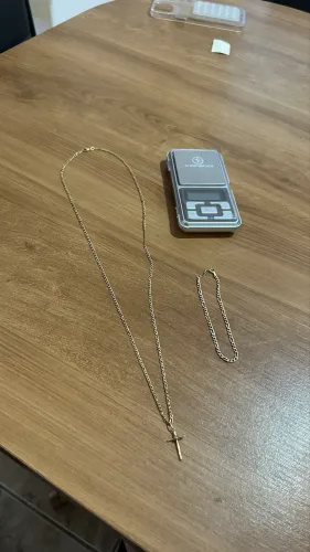 Corrente e pulseira de Ouro 18k