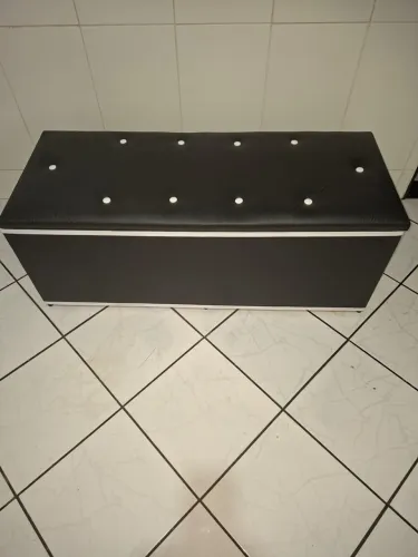 Puff baú grande forrado 1,20x47 novos