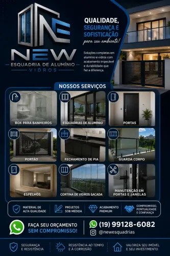 NEW ESQUADRIAS DE ALUMÍNIO E VIDROS