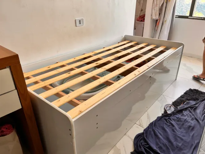 CAMA BAÚ SOLTEIRO MADEIRA