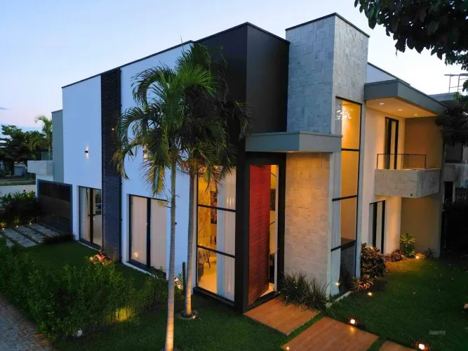 Casa duplex móveis Todeschini na 1ª Etapa do Cidade Kariris, 4 suítes, 4 vagas, lote de es