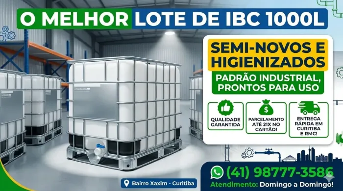 IBC GRADEADO 1000L SEMI NOVOS. ÓTIMOS P ARMAZENAGEM DE COMBUSTÍVEIS