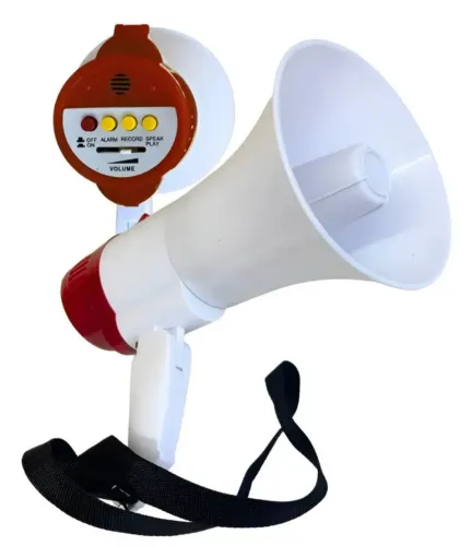 Megafone profissional recarregável completo