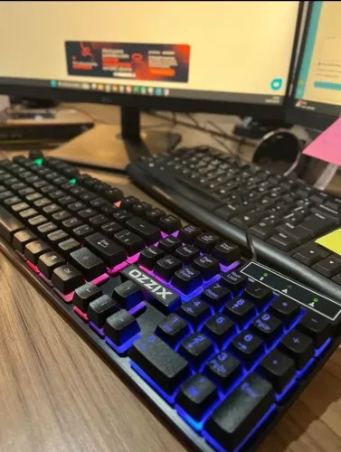 Teclado Gamer RGB Precison Semi Mecânico